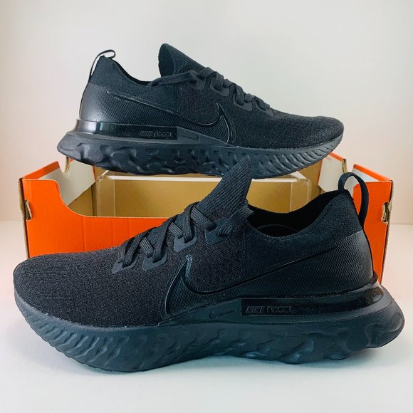 Nike | Shoes | Nike React Infinity Run Flyknit Triple Black  display picture 1